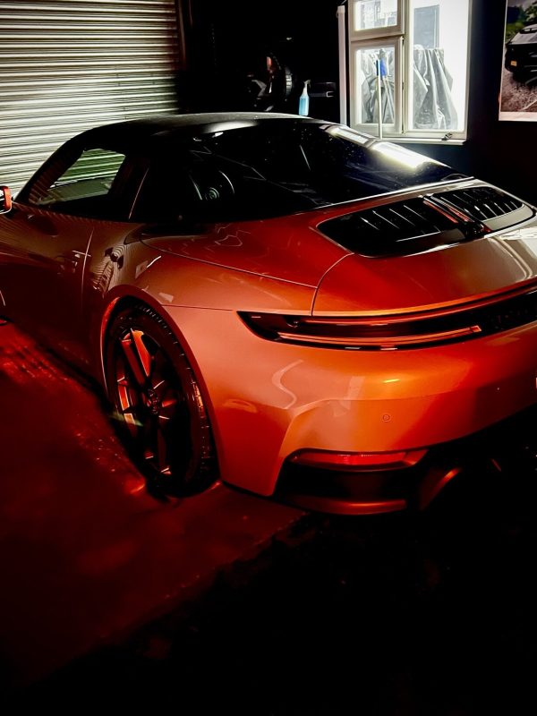 Porsche Targa Ceramic Coating under IR light